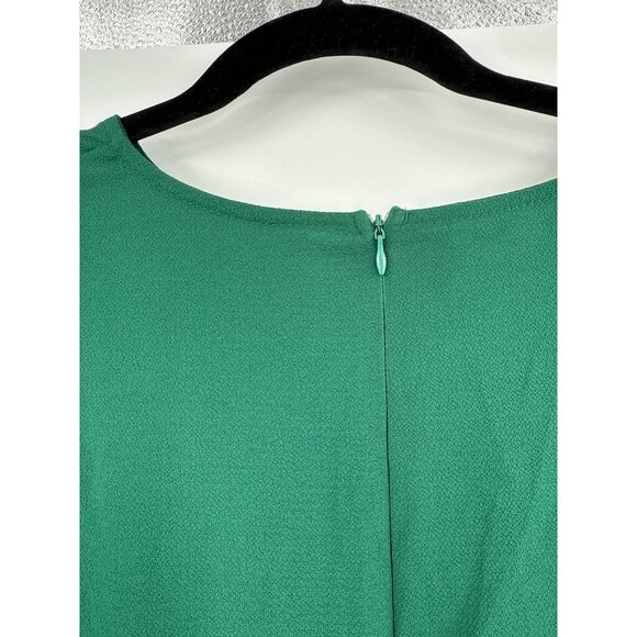 Green Ruffle Long Sleeve Dress XL - Picture 6 of 9